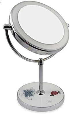 Luzes de espelho de vaidade Zchan, dupla face 1x/10x zoom de 360 ​​graus de 360 ​​graus Rotativo USB Recarregável LED MAPACIDADE