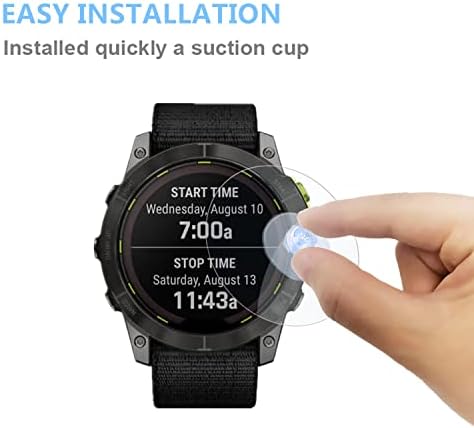 Aemus Compatível com Garmin Enduro 2 Protetor de tela Smart relógio Filme de vidro temperado