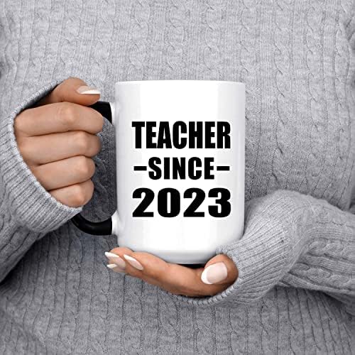 Projeta o professor desde 2023, 15 oz de cor de cor de cor de caneca, sensível ao calor da copa de chá mágica, presentes