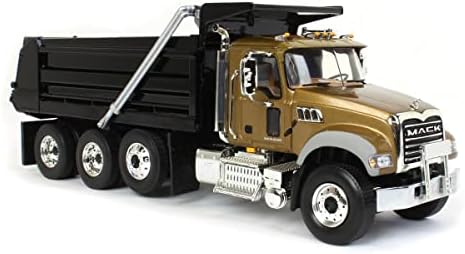 Die Cast Promotions 1/34 Gold & Black Mack Granite MP Motor Series Dump Truck 10-4244