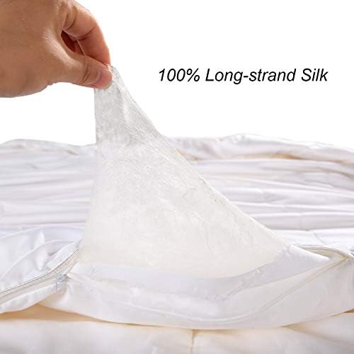 Compartilhe o edredom de seda para todas as estações de seda, edredom de seda branca para suor noturno que dorme quente,