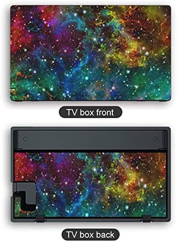Universo colorido nebulosa sky sky adesivos cubra a pele de adesivos de placa face completa compatível com interruptor