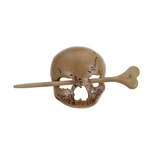 Acessório Galpada Acessórios Khaki Horror Long Chinese Stick Decoration Shaul Skull Halloween Girl Clip Bun Cabola criativa