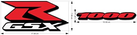 adesivo de decalque de iTobest GSXR 1000 Decalque de carenagem compatível com Suzuki GSXR 1000 2005- K5 K7 K9 Motocicleta GSX-R adesivos Decalques/ Suzuki GSXR Vinil Decal de 6,69 x2,99/ 1000 Decal 5.9 x0.74