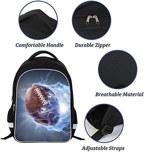 P elegante proteção de futebol de futebol infantil luminoso bookbag personalizado backpack da escola de impressão de