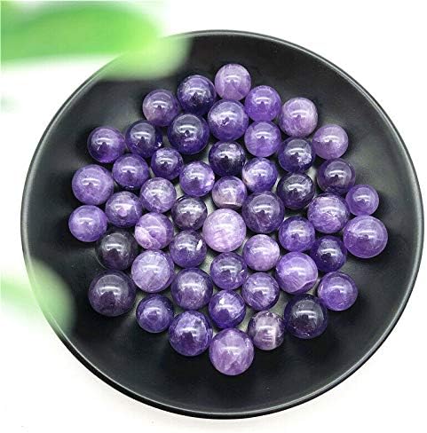 Binnanfang AC216 1/2/5pcs 12-15mm Bolas de amethystas naturais de quartzo roxo Bolas de cura de cura para decoração de cálculos naturais de cálculos de cristais cura