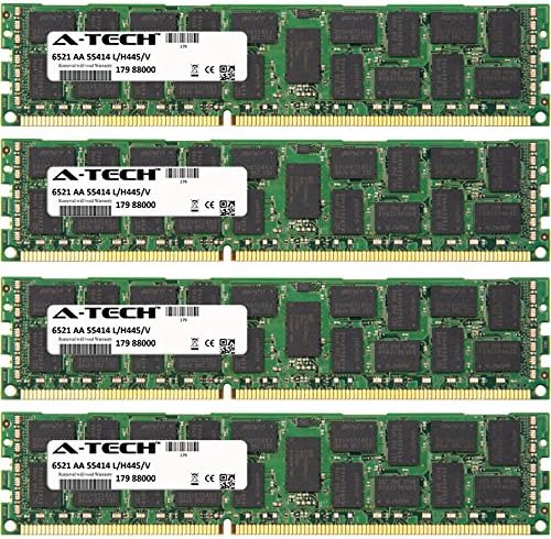 Kit A-Tech 64 GB para Dell Precision Workstation Series T3600, T3610, T5600. DIMM DDR3 ECC registrado PC3-12800 1600MHz