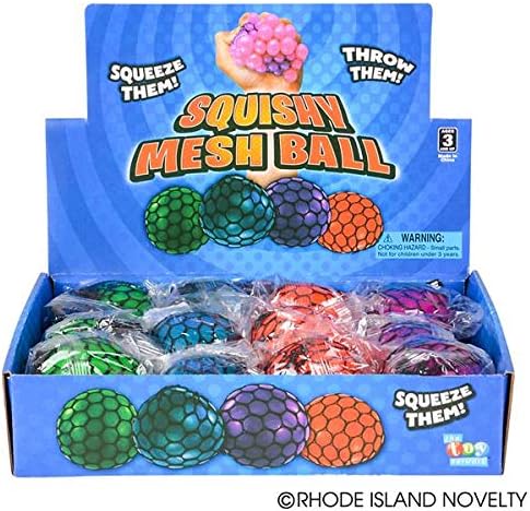 Rhode Island Novelty 3 polegadas Mesh malha Balls, pacote de 12