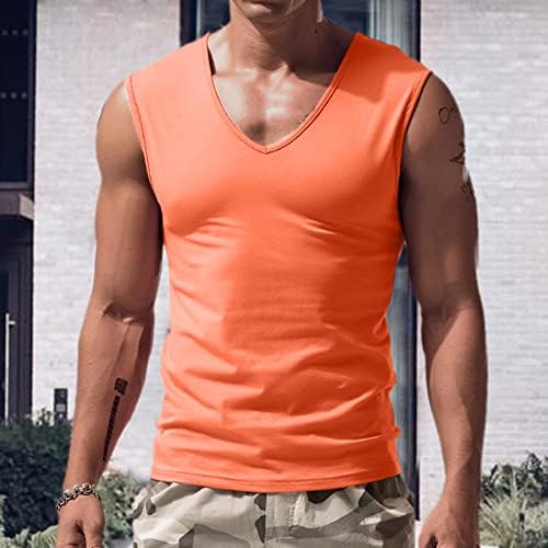 Homem primavera no verão de verão tanque de tanques de tampas de camiseta de camiseta de camiseta 2xl de altura camisetas