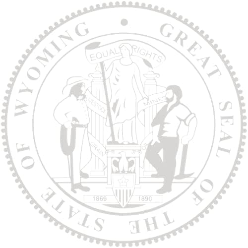 Estado de Wyoming - Oficialmente licenciado - Prata em relevo o quadro de documentos do selo estadual em prata - Tamanho do certificado