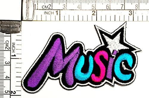 Kleenplus Music Patches Sticker Arts Pretty Word Letters Concerto Música Cartoon Patch Sign Símbolo Costum Jackets