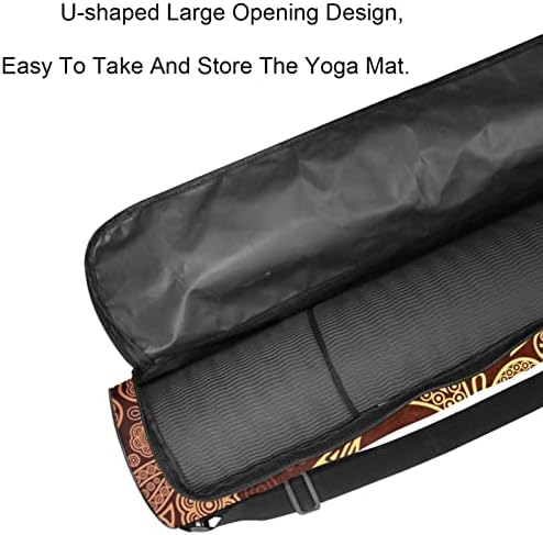 Bolsa de tapete de ioga ratgdn, caveira dourada portador de ioga transportadora de tape