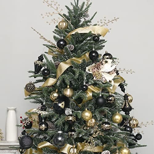 30pcs 60mm/2,36 Em enfeites de árvore de natal, pingente de pingente de pingente distorcido decorações sazonais com caixas