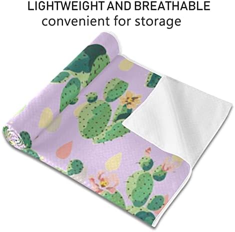 Aunhenstern Yoga Blanket Cute-Cactus-Pink Yoga Tootes Yoga Mat Toalha