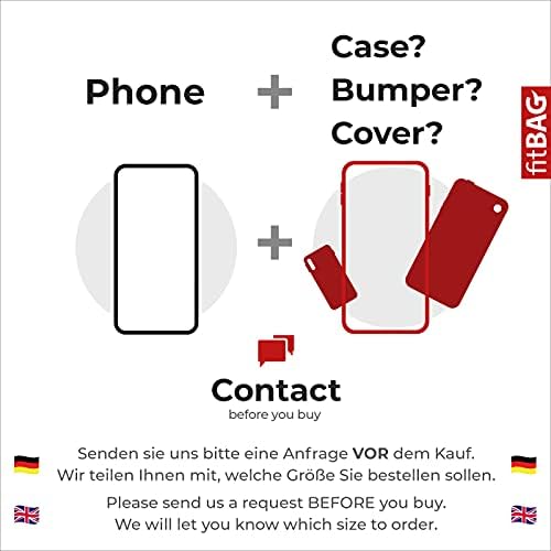 Fitbag Rock White Sleeve personalizada para Xiaomi Black Shark 3 | Feito na Alemanha | Tampa da caixa de bolsas de tecido fino com forro de microfibra para limpeza de exibição