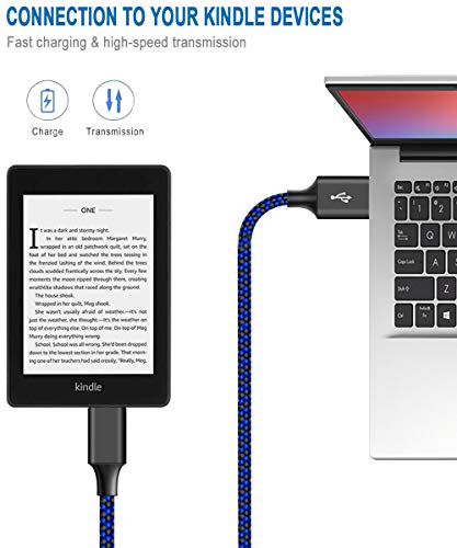Micro USB Cable for Fire Tablet HD 7 8 10 4ª 5ª 6ª 7ª geração, e-Readers, Samsung Galaxy Braided Charger Charger Fast