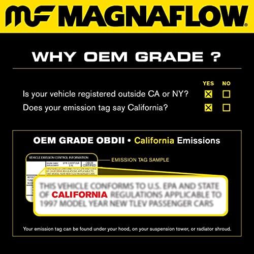 Magnaflow 51961 Conversor catalítico de ajuste direto de aço inoxidável grande