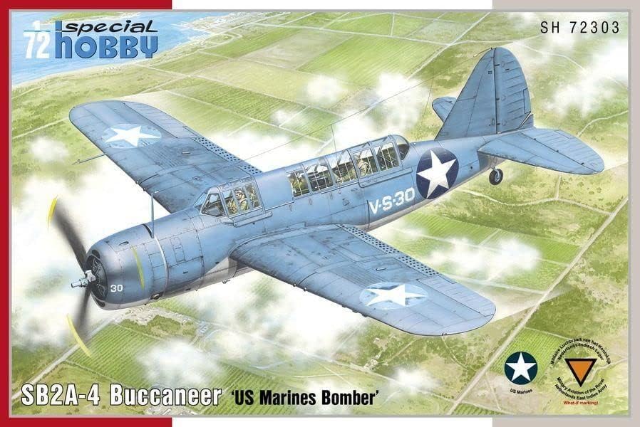 Hobby especial 1/72 escala SB2A -4 Buccaneer US Marines Bomber - Modelo de plástico Aeronaves, item sh72303