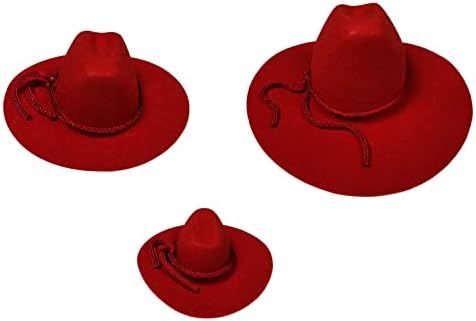 Calcastle Craft 12pcs mini -cowboy chapéu de casamento ocidental decoração