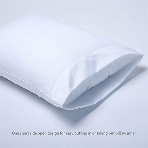 Casaja 2 embalagem branca de travesseiros de criança macia e macia, 14 x20, se encaixa no tamanho de travesseiro