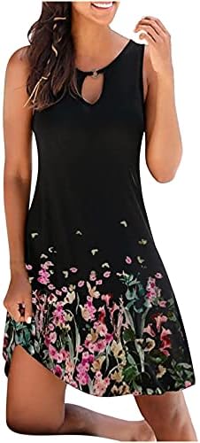 Vestido de impressão floral de verão feminino mrgiinri