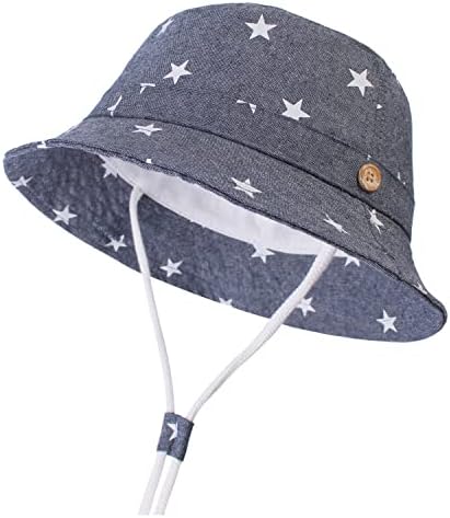 BQUBO Baby Sun Hat Boy Kids Criano Sun Protection Animal Cap Unisex Summer Summer Bucket Hat com cinta de queixo UPF 50+