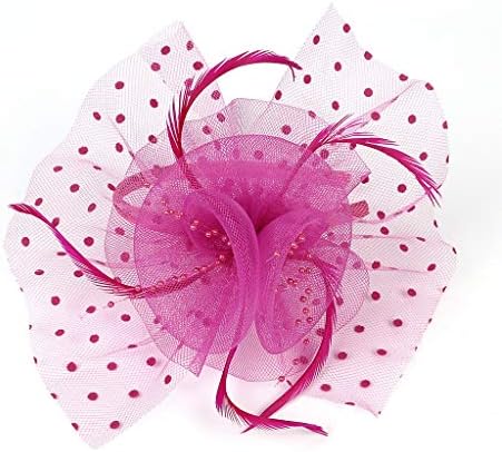 Fascinadores para mulheres Pillbox Hat Hat Flor Feather Flor Flor Coquetel Hat Butterfly Fascinator Hat