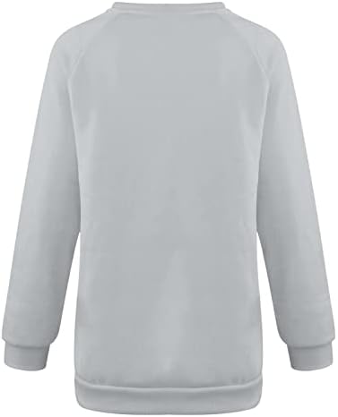 Camisas de manga comprida para mulheres fofas de pullover gráfico de carrinho