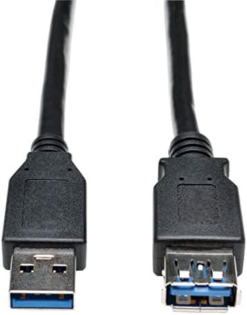 Tripp Lite USB Extension Cable USB 3.0 USB-A para USB-A Superspeed M/F Black 3ft