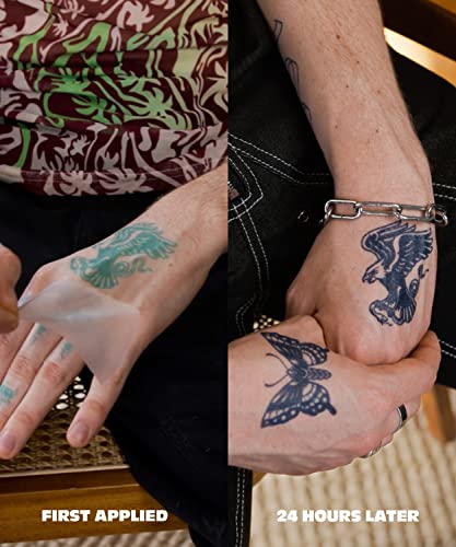 Tatuagens temporárias do Inkbox, tatuagem semi-permanente, uma tatuagem de temperatura resistente à água e fáceis e resistente à água com a tinta-dura 1-2 semanas