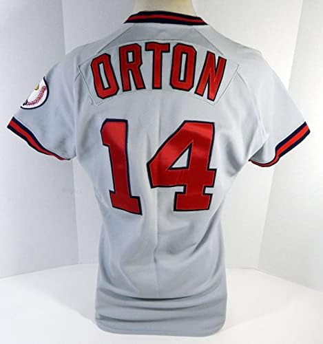 1990 California Angels John Orton 14 Game usou Grey Jersey DP14450 - Jerseys MLB usada