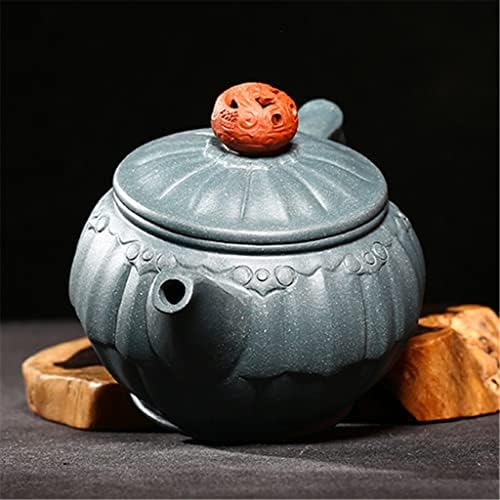 Yczdg Hollo Han Pote de ladrilho criativo forma de bels bule de argila roxa bule de chá de chá de chá doméstico conjunto