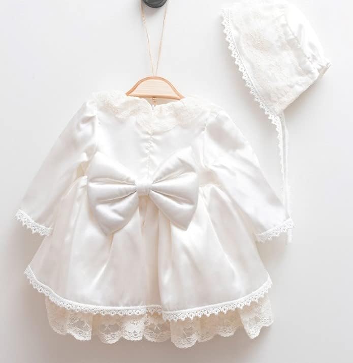 Lal & Luna recém -nascida Baby Girl Lace Dress Set, roupa 4pc para ocasiões especiais