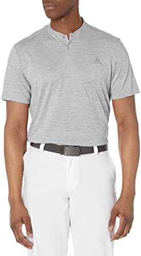 Camisa pólo de listras de textura masculina da adidas