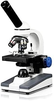 Vision Scientific VME0018-S-RC Microscópio composto de nível elementar monocular, 10x WF e 25x WF Eyepiece, 40x-1000X ampliação,