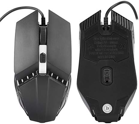 Mouse de mouse com fio Ergonomic Conveniente Mouse de mouse confortável mouse luminoso para laptop para PC