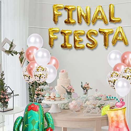 Decorações de festa de despedida de solteira final - Decorações de chuveiro Fiesta Favores de Bacharelas Favores - Balões de Bacharelado Decoração - Decoração de Bacharelas de Bachlorette Beach Decorações de Decorações