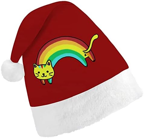 Chapéus de natal arco -íris chapéus a granel chapéu de natal para férias