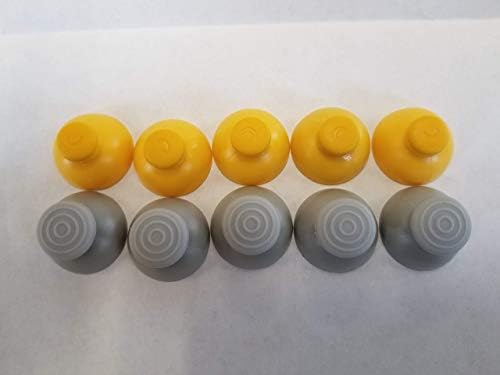 10 Caps de tampas de thumbsticks do joystick Stick Caps 5 esquerda e 5 substituição direita para o controlador GameCube NGC 10pcs/lote