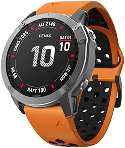 GHFHSG Silicone 26mm 22mm RELUGA RÁPIDO RELATA PARA GARMIN FENIX 6 6S 6X PRO 5X 5 5PLUS 3 HR 935 S60 Watch EasyFit Watch Wrist Strap Strap Strap Strap