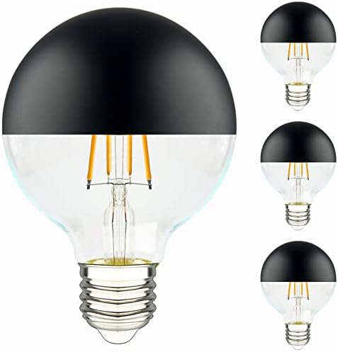 Lâmpada de lâmpada de lafoy meio preto, lâmpadas de lâmpadas globais G25/G80 60 WATT Equivalente 2700k Branco macio, LED E26