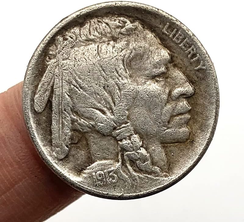 1913 Moeda de moeda de moeda de moeda de moeda antiga de cobre de prata moeda de 20 mm de moeda de prata de cobre artesanal moeda