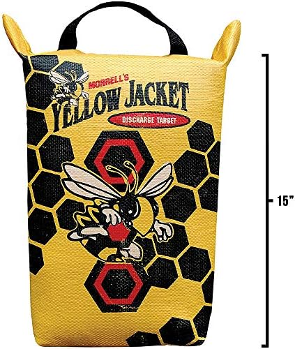 Morrell Yellow Jacket resistente ao clima portátil Final caça besta e composto de tiro com tiro com tiro com arco composto Target com alça de transporte, amarelo