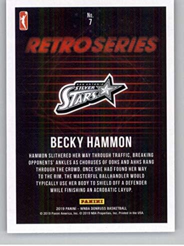 2019 Donruss WNBA Retro Series #7 Becky Hammon San Antonio Star