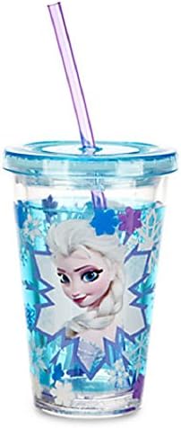 Disney congelado copo com palha - Elsa