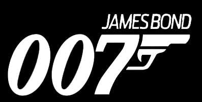 Legacy Innovations lli James Bond 007 2 | Adesivo de vinil decalque | Carros de caminhões Vans Laptop Walls | Branco | 7,5 x 3,4