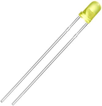 Chanzon 100 pcs 3mm piscar luzes de diodo LED amarelo 1.5hz lâmpadas de lâmpada de iluminação brilhante flash