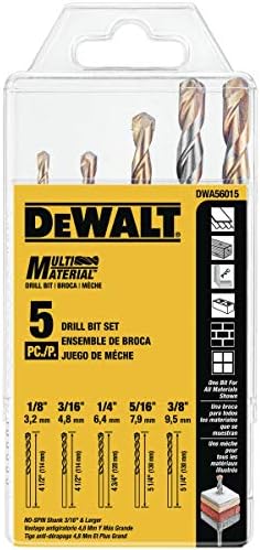 Dewalt DWA56015 Conjunto de broca multimaterial, 5 peças