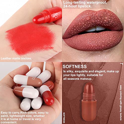 Outfmvch it vitality Lip Flush mancha 18 pacote mini cápsula maquiagem batom lipstick lipstick Conjunto de batom ladies