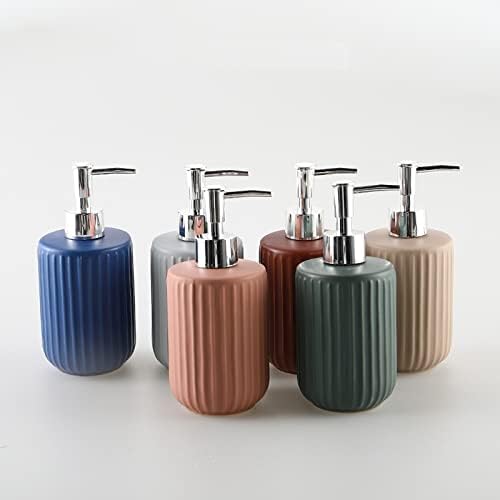 Dispensadores de loção dispensador de sabão em cerâmica com bomba - dispensador recarregável para banheiro de cozinha banheiro